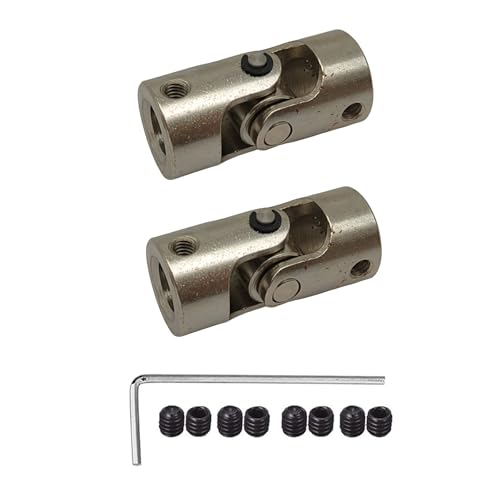2Pcs 8mm to 10mm Joint Shaft Coupling Coupling Steering Connector Rotatable Joint Coupler for RC Robot Boat Car Crawler Motor - size: 8mm to 10mm