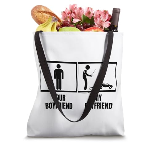 Remote Control Racing Your Boyfriend My Boyfriend RC Cars Tote Bag