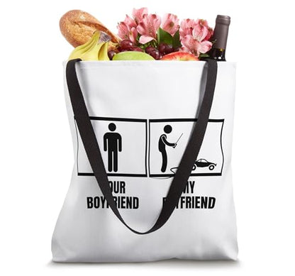Remote Control Racing Your Boyfriend My Boyfriend RC Cars Tote Bag