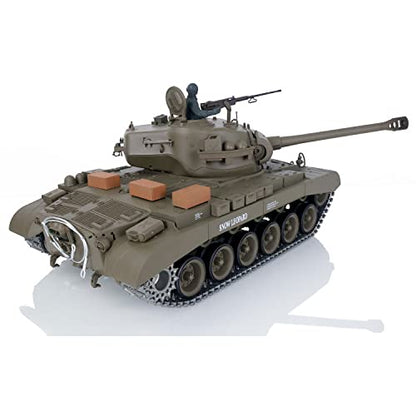 TOUCAN RC HOBBY US in Stock Henglong 1/16 Scale 7.0 Upgraded M26 Pershing RTR RC Tank 3838 Metal Tracks BB Airsoft that Shooting BB Bullets - color: Upgraded