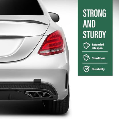 LQI Car Rear Bumper Tow Hook Cover Compatible with Benz C300 C350e C450 C43 AMG 4Matic, Base 2015-2020 2058850256 Black - size: Rear | Fit Benz W205 C-Class 2015-2020