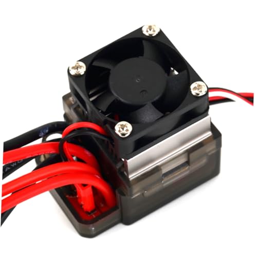 Generic Rc Car Brushed Esc with 320a Waterproof Speed Controller Includes Brake Cooling Fan Easy to Install