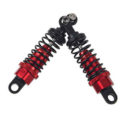 4Pcs ShareGoo RC Shock Absorber Damper 55mm Shocks Assembled Compatible with WLtoys A959 969 A979 K929 1/18 RC Car (Red)
