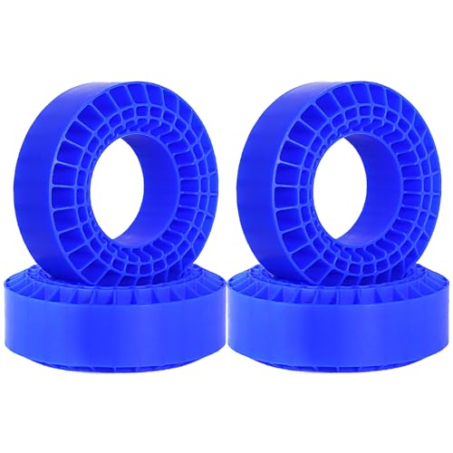REDSPIDER Silicone Rubber 1.9 tire Inserts，Light Weight Waterproof Soft and Highly Elastic Inner Filler，for 1/10 RC Crawler Car 1.9 Crawler Tires Upgrade. (Blue) - color: Blue