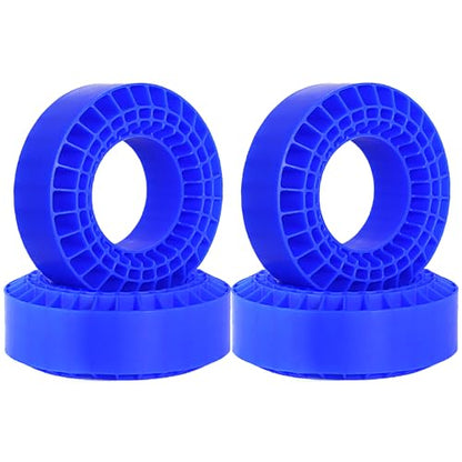 REDSPIDER Silicone Rubber 1.9 tire Inserts，Light Weight Waterproof Soft and Highly Elastic Inner Filler，for 1/10 RC Crawler Car 1.9 Crawler Tires Upgrade. (Blue) - color: Blue