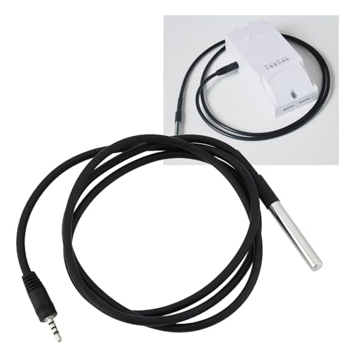 ECSiNG DS18-B20 Temperature Sensor -10°C to 85°C with 2.5mm Connecter 1m Compatible with Sonoff TH10/16