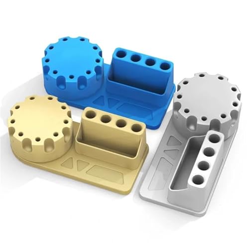 RC Repairs Spare Parts For Maintenance Repair Tools Multi-function Screwdriver Tweezers Storage Box Rotating 360° Rack Stand Holder RC Car Parts(Blue) - color: Blue