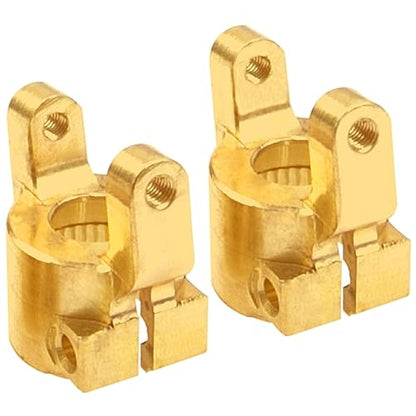 Heavy Duty Brass C Hub Carrier Caster Block C Base Weights Upgrades Part Compatible with Axial SCX10 II 90046 90047 1/10 RC Crawler Car