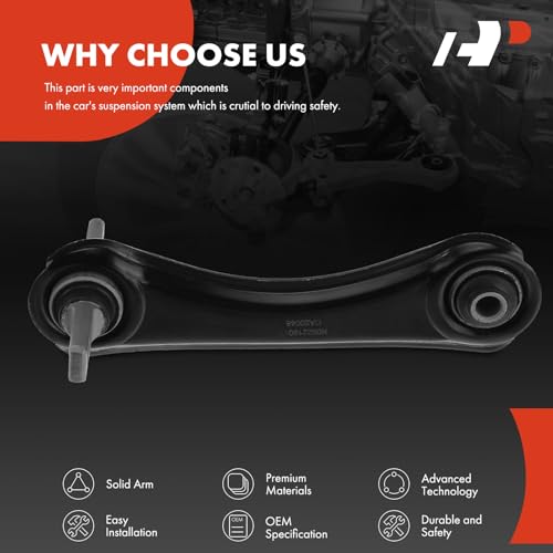 A-Premium Rear Right Upper Control Arm, with Bushing | Compatible with Honda Civic Civic 1988-2000, Civic del Sol 1993-1997, CR-V 1997-2001, Acura EL 1997-2000, Integra 1997-2001