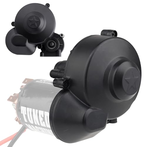 Hobbypark Transmission Gearbox with Motor Pinion Gear for Axial SCX10 SCX10 II 90046 90047 1/10 RC Crawler Cars, Plastic Shell Housing