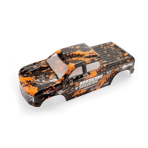 HAIBOXING 18859E RC Car Body Shell (Orange), 1/18 Scale Replacement Truck Body with Decal Sheet, Compatible with 2025 Version RC Trucks 18859E (P1865)