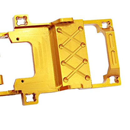 Full Metal Chassis Frame for FMS 1/24 Power Wagon FCX24 RC Crawler Car Model Upgrade Part (Gold) - color: Gold