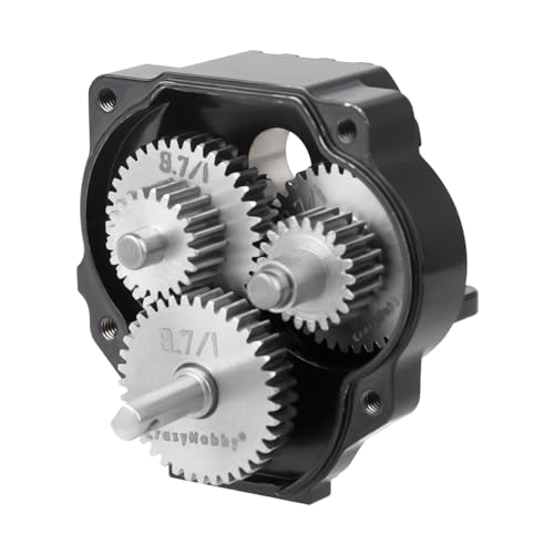 Transmission Gear Set Stainless Steel High Speed Diff Gear for Traxxas TRX4M TRX4MT 1/18 RC Crawler Upgrades (9.7:1) - size: 9.7:1
