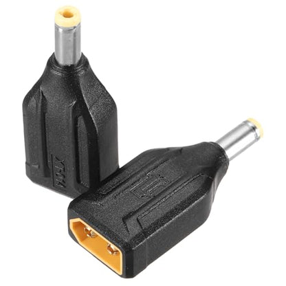 MECCANIXITY 2 Pack XT60 Adapter, XT60 Male to DC5525 Male 5.5 x 2.5mm Wireless Adapter, XT60 Connectors Wireless for Solar Panel, Laptop Power Supply - style: XT60 Male to DC5525 Male