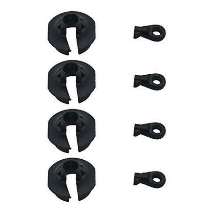 Plastic Heavy Duty Shock Rod End and Spring Cup Set (2 Pair) for Arrma 6S Kraton Outcast Typhon Big Rock Upgrade Parts