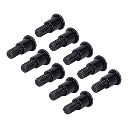20PCS M3x4x10mm Hex Buttonhead Incision Kingpin Shoulder Screws for Axial SCX10 AR44 AR45 Capra Axle Vanquish F10 H10 Optic Axle (Black) - color: Black