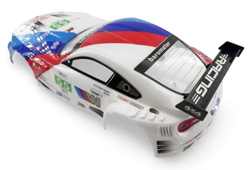 1/10 Scale RC Drift Racing Touring On Road Car Painted Body Shell, Spoiler Included, Pre-Cut, 258mm Wheelbase (BMW BMW M3 GT2 Style) - color: Bmw M3 Gt2 Style