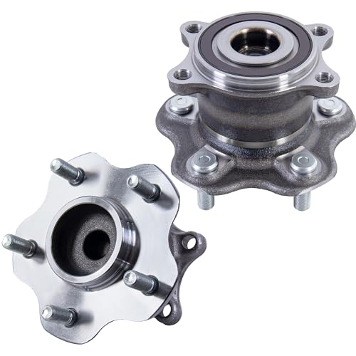 512388 FWD Models Only Rear Wheel Bearing Hub Assembly ABS 5 Lugs 2 PCS | Only for FWD & 4-Wheel ABS, Fits 2007-2018 Nissan Altima, 2013-2016 Pathfinder, Rear Wheel Hub Bearing with ABS Sensor - size: 512388/2PCS