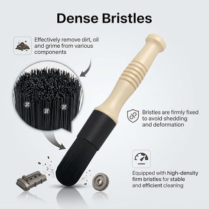 Car Parts Cleaning Brush,Long Handle & Stiff Bristles Parts Washer Brush for Daily Care,Versatile Car Detailing Brushes for Cleaning Wheel Bearing/Engine Part/Cars Interior Exterior