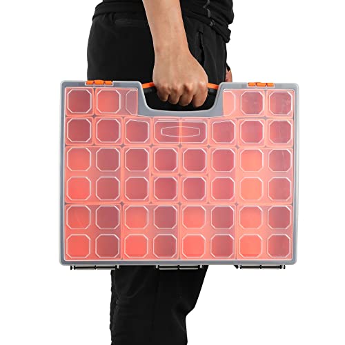 Multi-Purpose Toolbox, Professional Organizer with 24 Bin Compartments, Box Organizer for Hardware, Screws, Bolts, Nuts, Nails, Tools, Arts - size: 1 PCS Multi-Purpose Toolbox