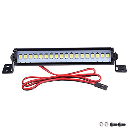 AIMROCK RC Car Light Bar Roof Lamp Kit w/20 LEDs for 1/10 Slash Stampede Rustler TRX-4 Senton Granite SCX10 RC4WD D90 (80mm) - size: 80mm