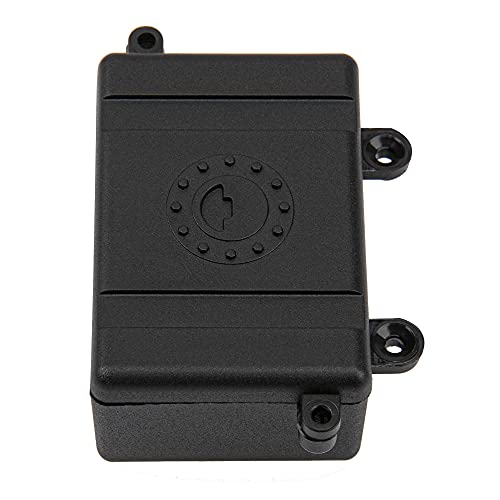 2Pcs ShareGoo RC Receiver Waterproof Box,RC ESC Receiver Dustproof Box Protector Case Compatible with Traxxas TRX-4 SCX10 90027 SCX10 90046 D90 1/10 RC Crawler,Black
