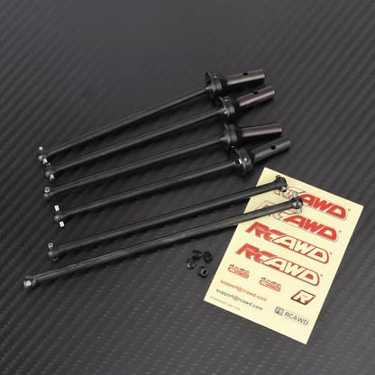 RCAWD Driveshaft Set Front and Rear CVD Drive Shafts Center Driveshafts Dogbones for Arrma Mojave 6S Upgrade Parts
