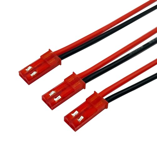 20Pairs 100mm 20AWG Male Female Connector JST Plug Cable for RC BEC Battery Helicopter DIY FPV Drone Quadcopter