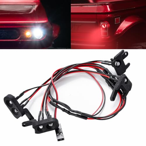 LED Lights Kit for Redcat Ascent-18 Spotlight Headlight Taillight | 1/18 RC Crawler Redcat Ascent-18 Upgrades Accessories