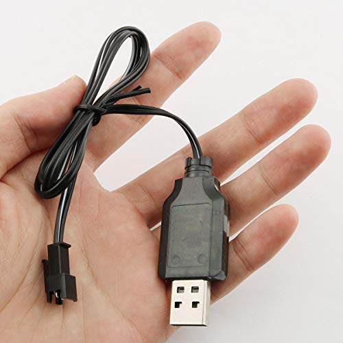 E-outstanding USB Power Charger Cable 7.2V 250mA Output USB Charging Charger Cable with SM 2P Plug for Ni-Cd Ni-MH Battery