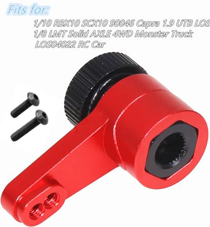 Aluminum 25T Steering Servo Arm Horn Upgrade for Axial 1/10 RBX10 SCX10 90046 Capra 1.9 UTB LOSI 1/8 LMT Solid AXLE 4WD Monster Truck LOS04022 RC Car