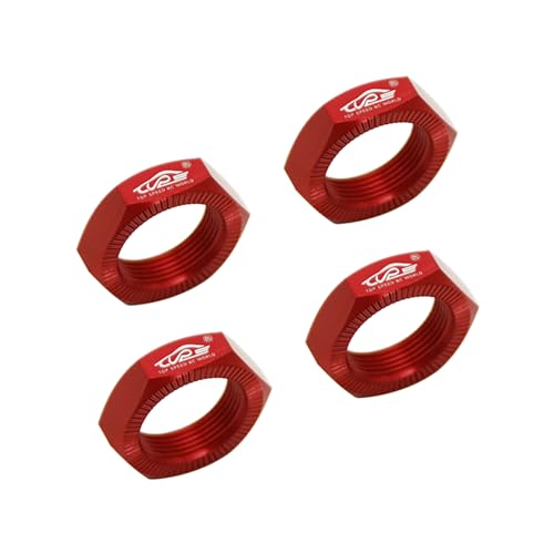 24MM Aluminium Wheel Nut Set (Red) | for 1/5 Scale Hpi ROVAN Km Baja 5b RC Car Parts - color: Red