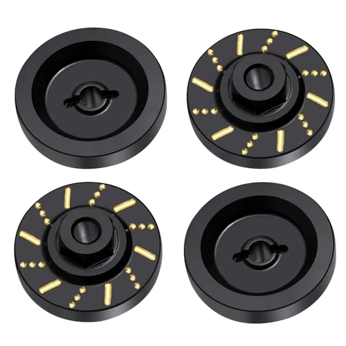 4Pcs SCX10 D90 RC Brass Weight Wheels Hex Hub Adapater Extension | Brass Wheel Weights Extended 5mm Wheel hubs Hex Adapter RC Crawler Car Upgrades Black Coating