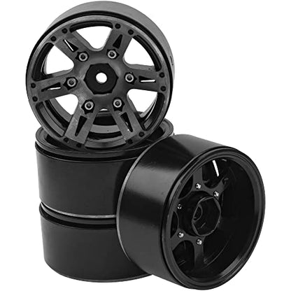 Metal 1.9'' Beadlock Wheel Rims 1.9 Wheels 12mm Hex Hubs Compatible with Axial SCX10 SCX10-ii SCX10-iii Traxxas TRX4 RC4WD D90 Gen7 Gen7 1/10 RC Crawler, 4Pack