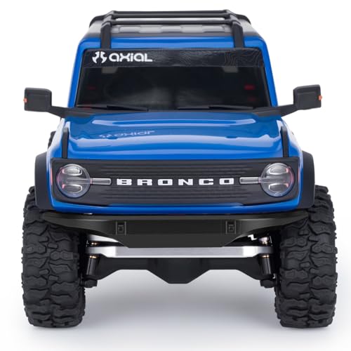 Front Rear Bumper - CNC Aluminum Bumper for Axial SCX30 Bronco 1/30 RC Crawler Upgrades (Red) - color: Red