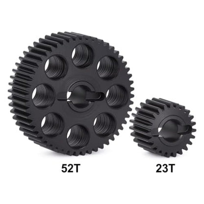 RC Car Parts Compatible with VS4 10 1/10 RC Crawler Upgrade Parts Replacement Accessories Steel Transmission Gearbox Gear Set 52T 23T 48P