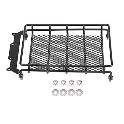 RC Roof Rack Luggage, Steel RC Luggage Carrier Tray Roof Rack Model Vehicle Parts Accessories for 1/10 RC Crawler Car (M) - size: Medium