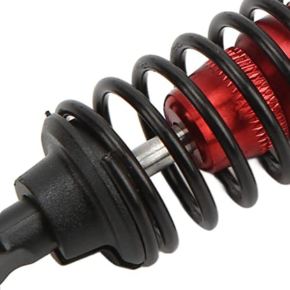 RC Shock Absorber, Aluminium Alloy RC Shock Damper Replacement Threaded Design Practical Accessory Stable and Smooth Damping for TT‑01 TT‑02 TA05 TL‑01 TA03 MF‑01X (Red) - color: Red