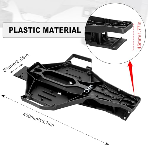 OGRC Low-CG Chassis Conversion Kit for 1/10 Slash 2WD F150 Drag Slash #5830 | Nylon, Chassis Lowered 33mm, 45%+ Lower Battery Placement