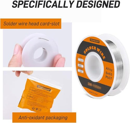 TOWOT High Purity Tin Lead Rosin Core Solder Wire - style: 1lb