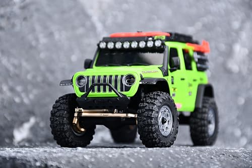 GPM for Axial SCX30, Compatible with SCX30 Ford Bronco & Jeep Wrangler JLU Crawler - Brass Steering Links, High Precision Fixed Length Steering Upgrade Kit