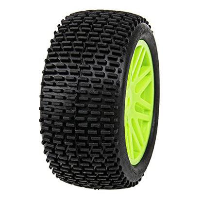 12mm Hex Wheel Rims & OD 88mm/3.46" Rubber Tires with Foam Front Rear Wheel Compatible with Redcat HPI HSP ExceedRC 1/10 Scale Off Road Buggy