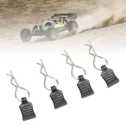 RC Car Body Clip Pin with Pull Tabs Easy to Install RC Car Shell Clip R Pin for 124008 124010 124006 144016 144018