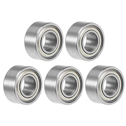 uxcell 685ZZ Deep Groove Ball Bearing 5x11x5mm Double Shielded Chrome Steel Bearings 5-Pack - size: 5mmx11mmx5mm