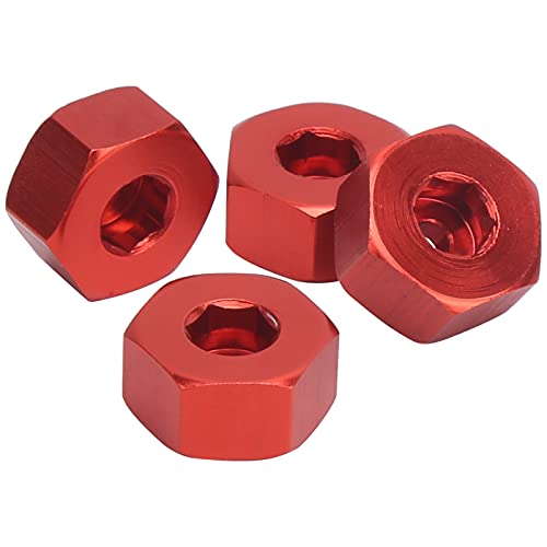 4pcs mm to 12mm Hex Combiner, Hex Adapter Wheel Hub, Hex Adapter ARY for WPL D12 1/10 RC Trucks