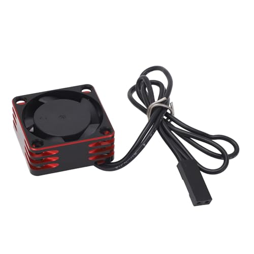 RC Motor Cooling Fan, Lightweight and Stable ESC Motor Cooling Fan 19000rpm for Replacement (Red) - color: Red