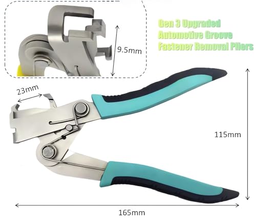 Car Clip Pliers/Disassembly Tools 2026 Upgrade Automotive Clip Removal Pliers Trim Removal Tool Panel Trim Snap Plier for Car Fasteners Ergonomic Grip Stainless Steel Head (1PC) - color: 1pc