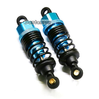 4Pack RC Car 102004 Adjustable Shock Absorber Damper Upgrade Parts Replacement Accessory 68mm For 1/10 RC On Road Drift Rally Car HSP 94102 94122 HPI Losi Axial Tamiya Redcat (Blue) - color: Blue