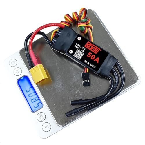 DYS 50A 2-6S Brushless ESC with 5V/4A SBEC with XT60 & 3.5mm Plug for RC Fixed-Wing Aircraft Helicopter - color: Dys 50a Esc