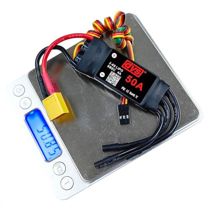 DYS 50A 2-6S Brushless ESC with 5V/4A SBEC with XT60 & 3.5mm Plug for RC Fixed-Wing Aircraft Helicopter - color: Dys 50a Esc